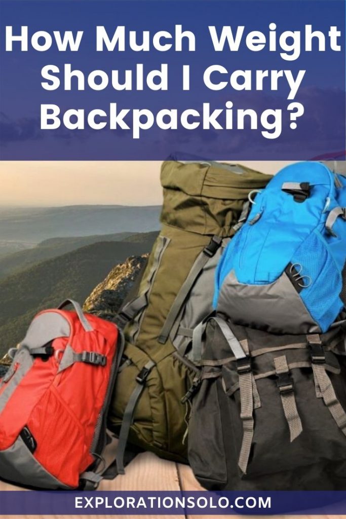 How Much Weight Should I Carry Backpacking?